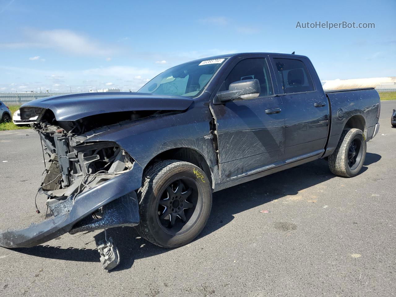 2014 Ram 1500 Slt Черный vin: 1C6RR6LT7ES448129