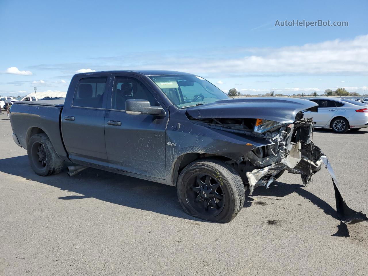 2014 Ram 1500 Slt Черный vin: 1C6RR6LT7ES448129