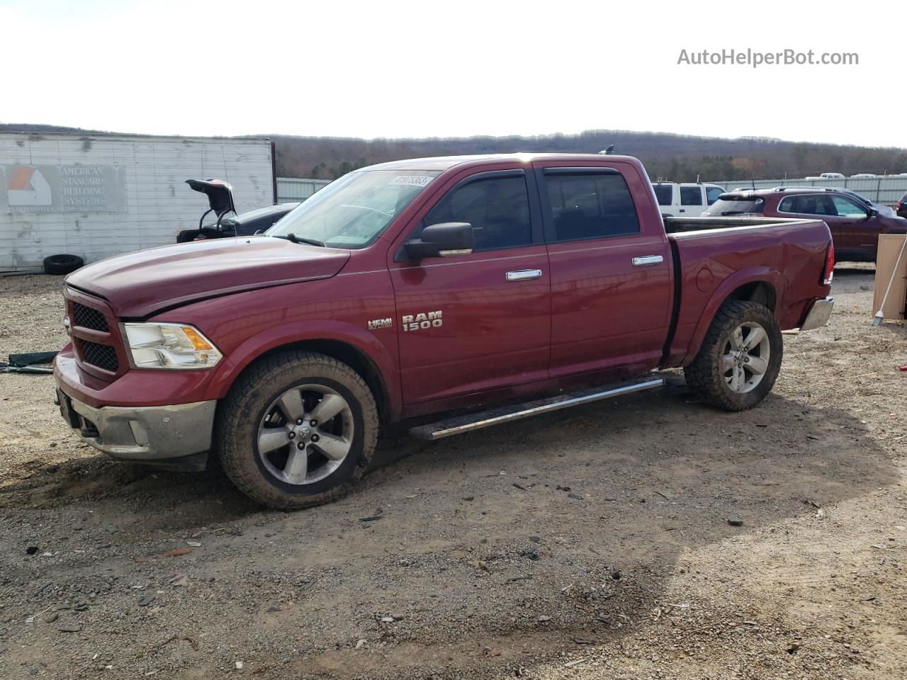 2015 Ram 1500 Slt Maroon vin: 1C6RR6LT7FS630639