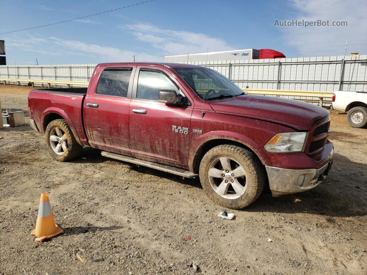 2015 Ram 1500 Slt Maroon vin: 1C6RR6LT7FS630639