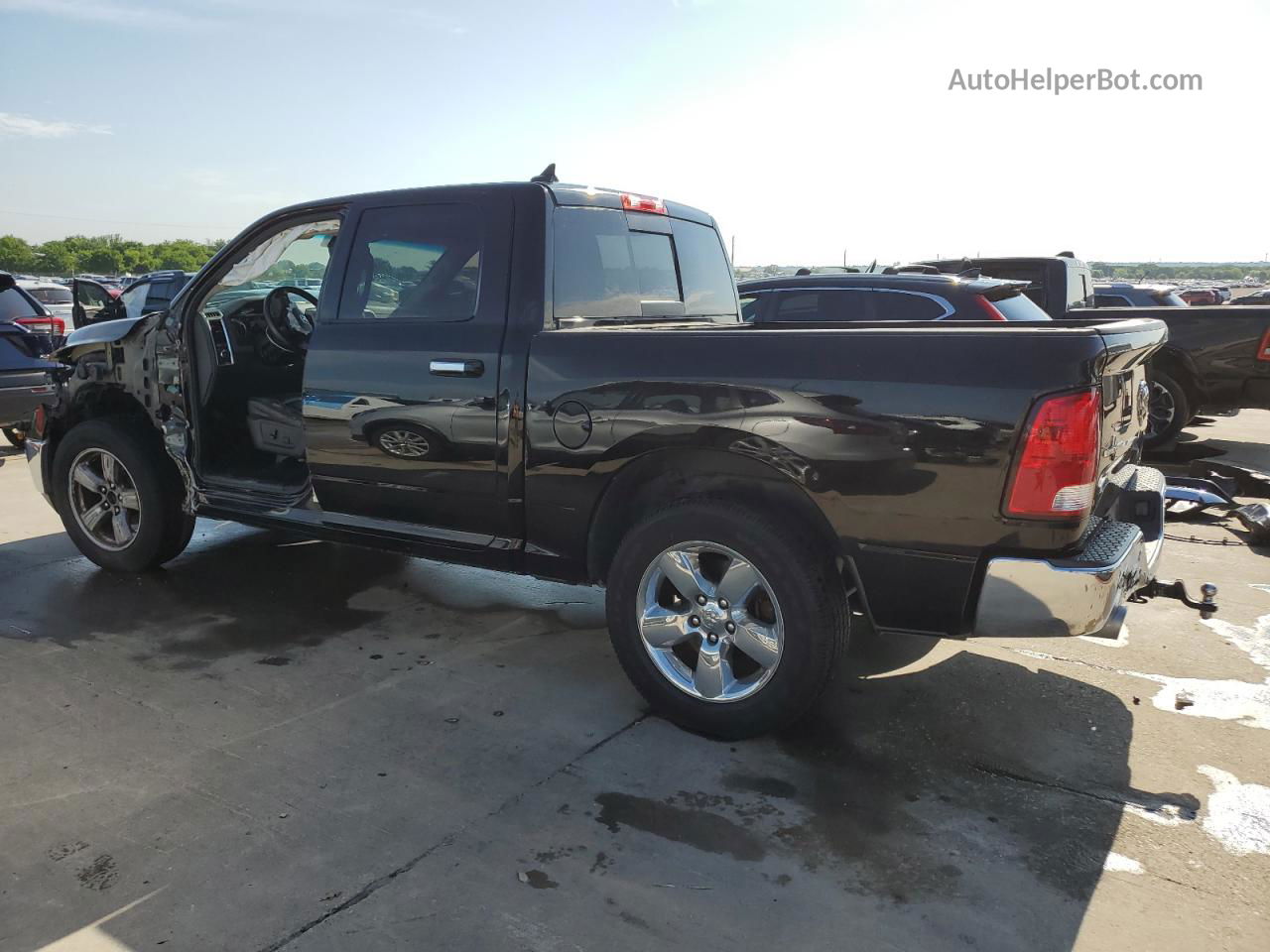 2014 Ram 1500 Slt Black vin: 1C6RR6LT8ES307229