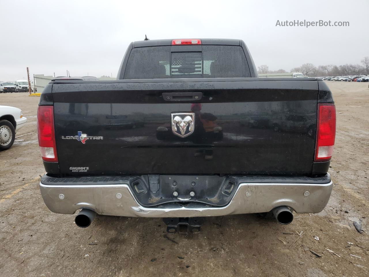 2014 Ram 1500 Slt Черный vin: 1C6RR6LT8ES441481