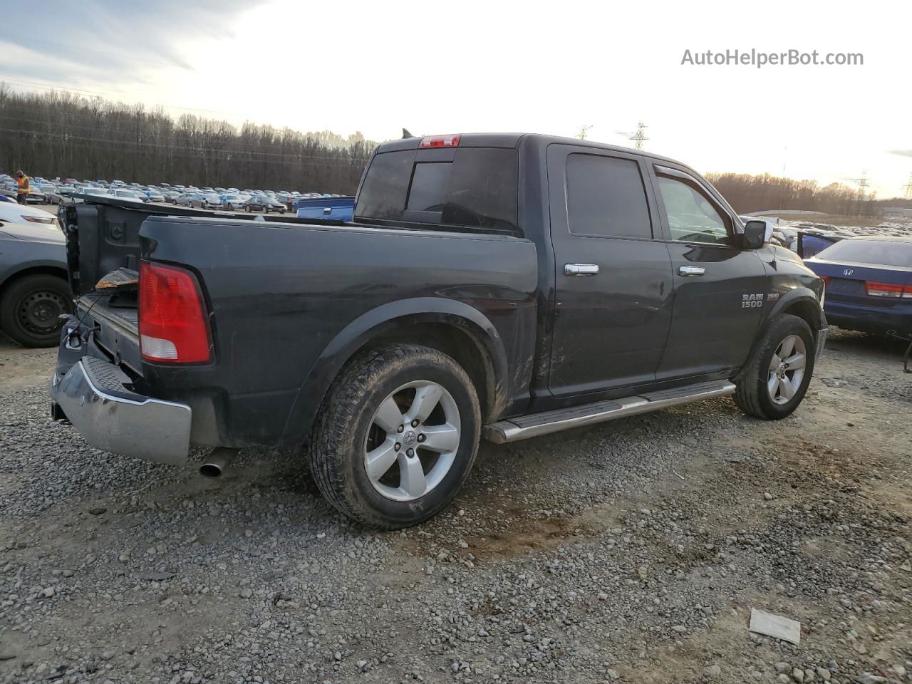 2015 Ram 1500 Slt Черный vin: 1C6RR6LT8FS630729