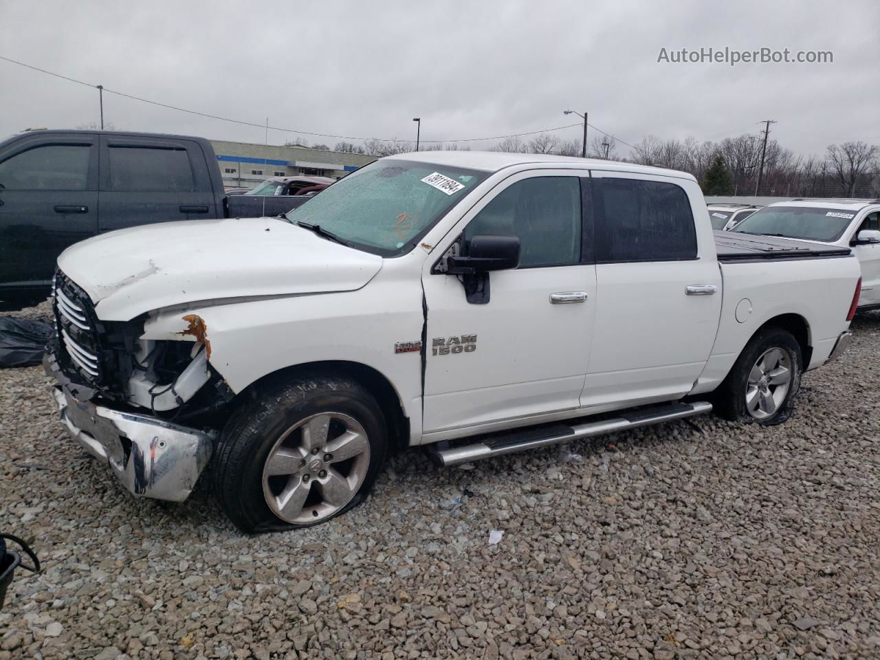 2015 Ram 1500 Slt White vin: 1C6RR6LT8FS703422