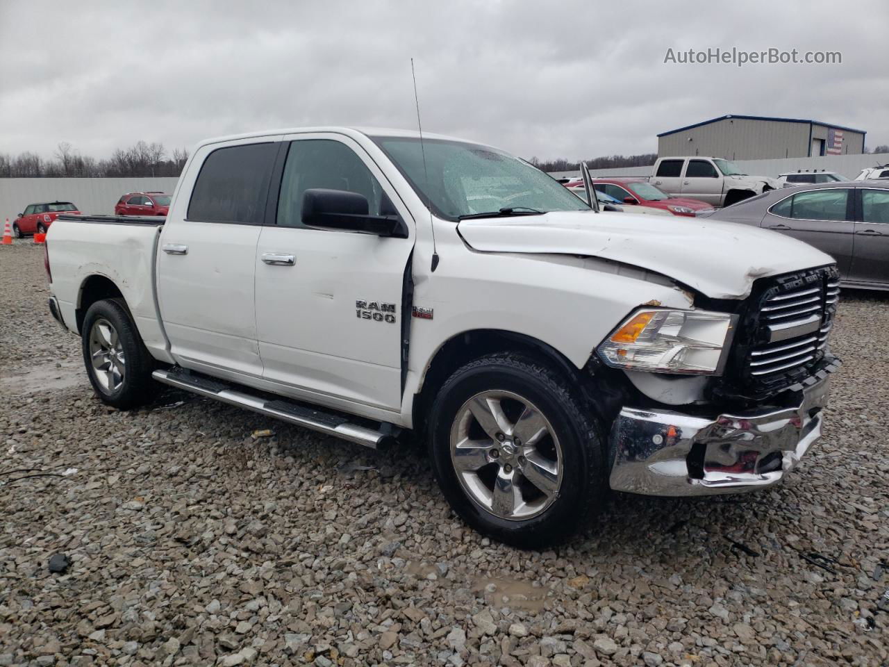 2015 Ram 1500 Slt White vin: 1C6RR6LT8FS703422