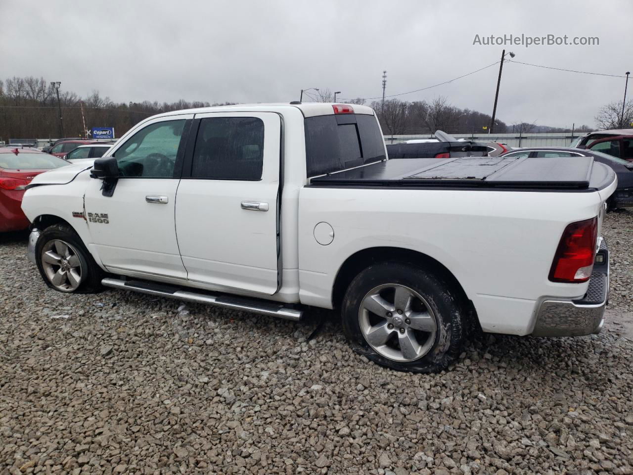 2015 Ram 1500 Slt White vin: 1C6RR6LT8FS703422