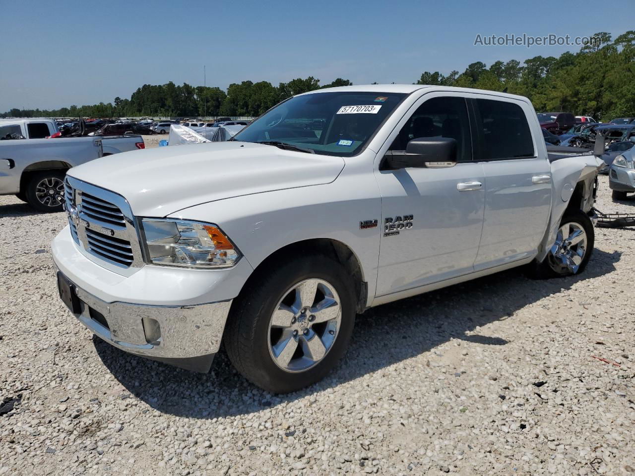 2019 Ram 1500 Classic Slt White vin: 1C6RR6LT8KS521178