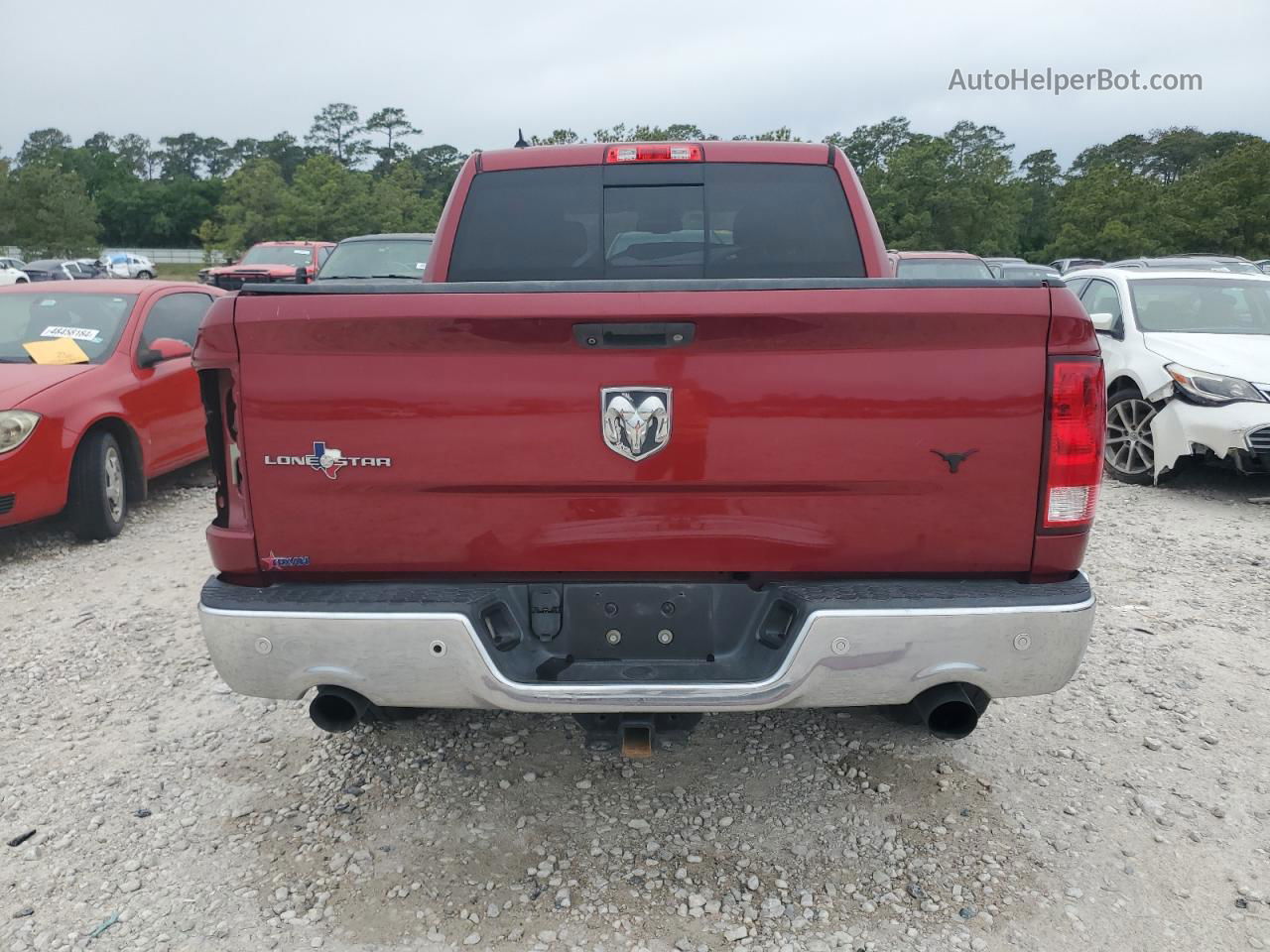 2015 Ram 1500 Slt Red vin: 1C6RR6LT9FS634398