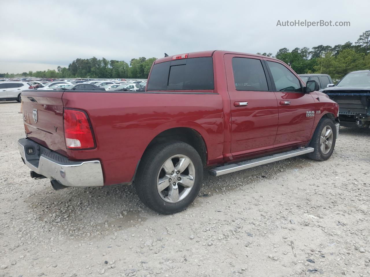 2015 Ram 1500 Slt Red vin: 1C6RR6LT9FS634398