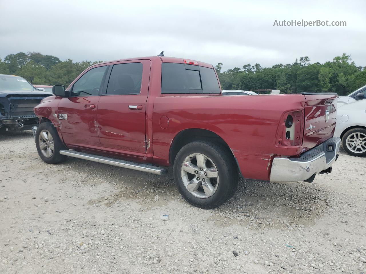 2015 Ram 1500 Slt Red vin: 1C6RR6LT9FS634398