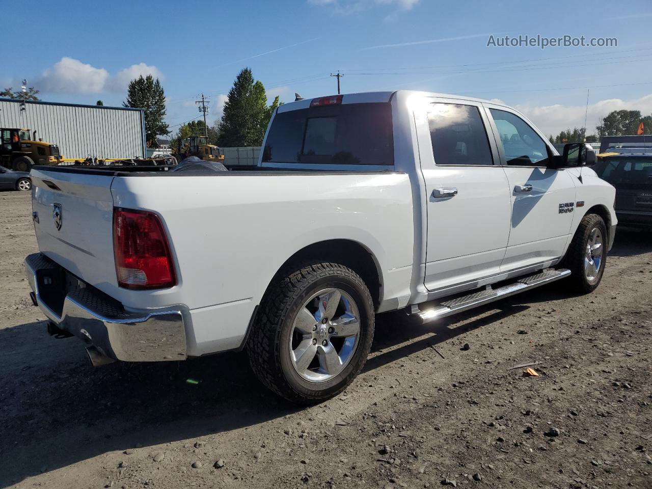 2014 Ram 1500 Slt White vin: 1C6RR6LTXES345478