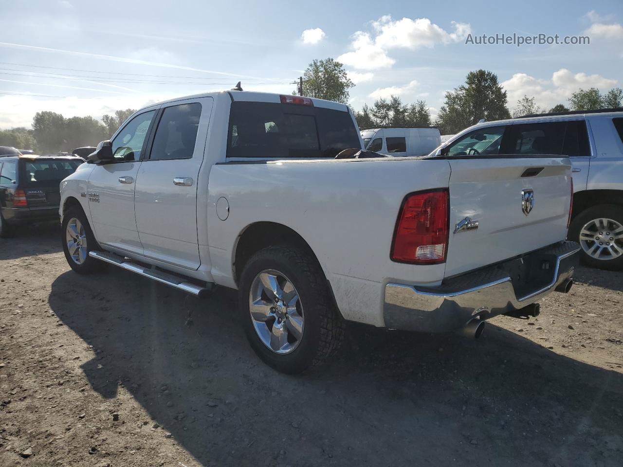 2014 Ram 1500 Slt White vin: 1C6RR6LTXES345478