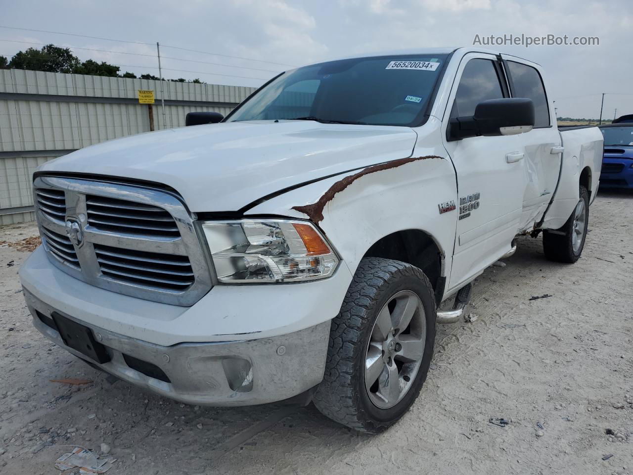 2019 Ram 1500 Classic Slt Белый vin: 1C6RR6LTXKS525863