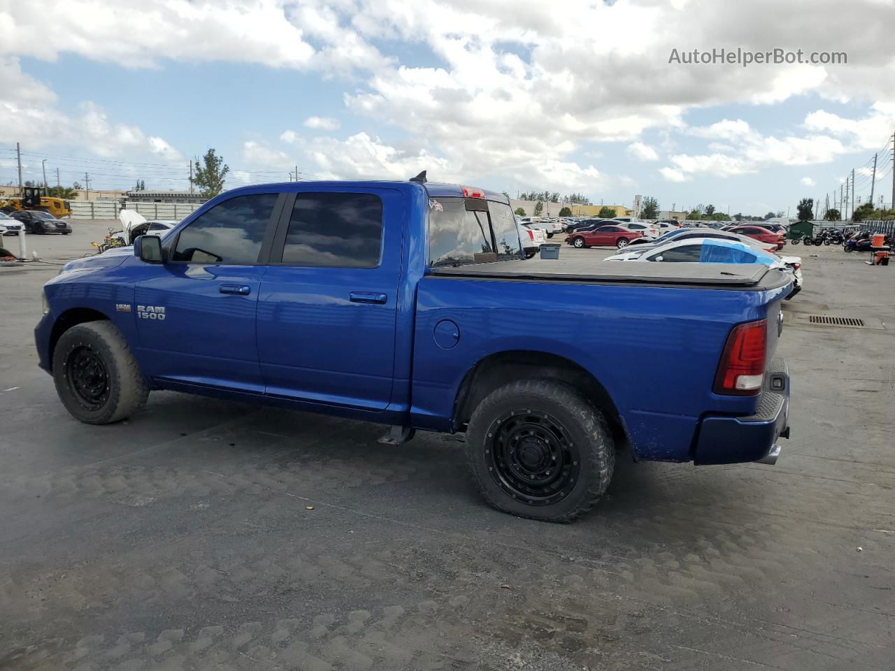 2015 Ram 1500 Sport Синий vin: 1C6RR6MT9FS676679