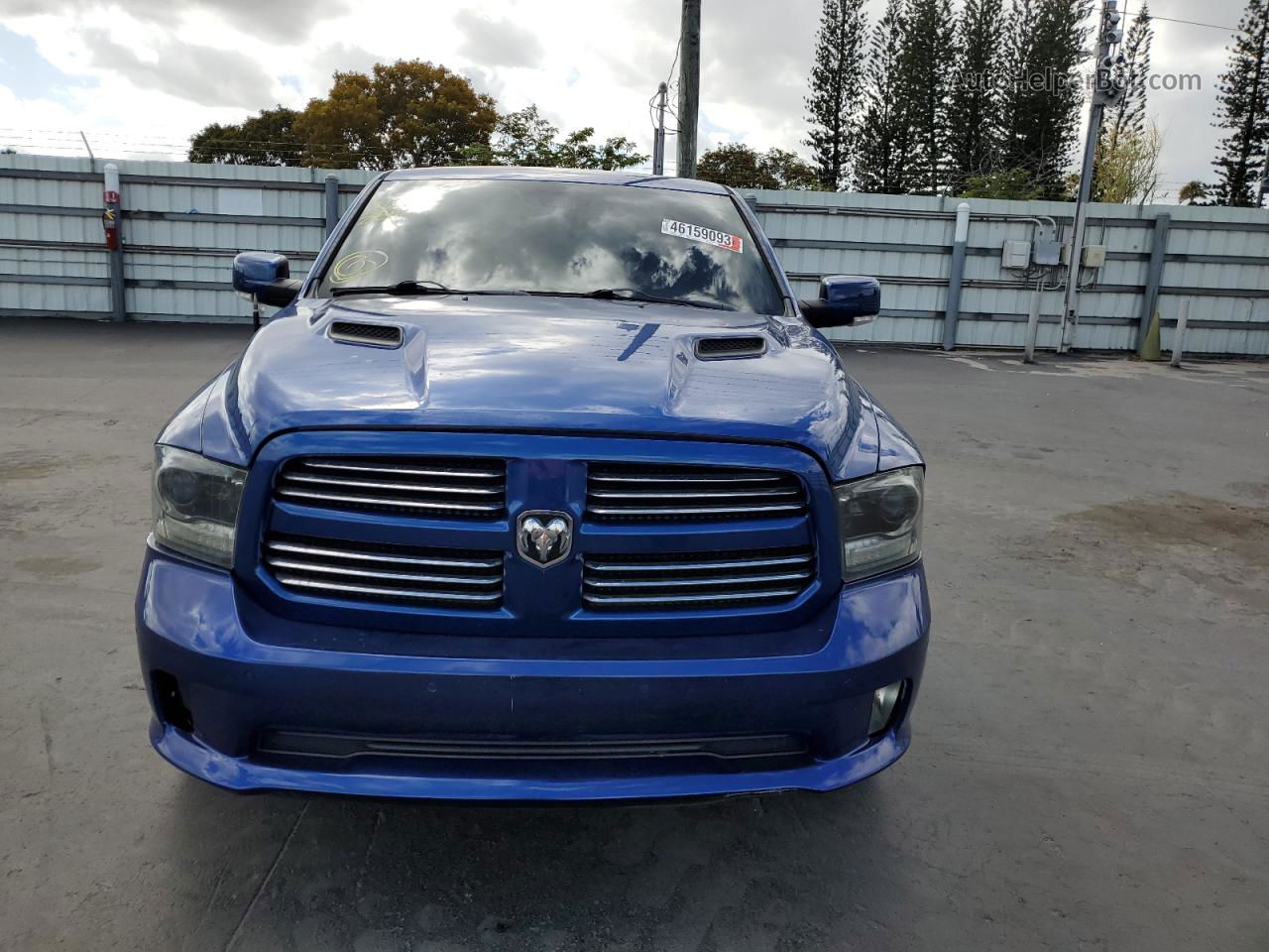 2015 Ram 1500 Sport Синий vin: 1C6RR6MT9FS676679