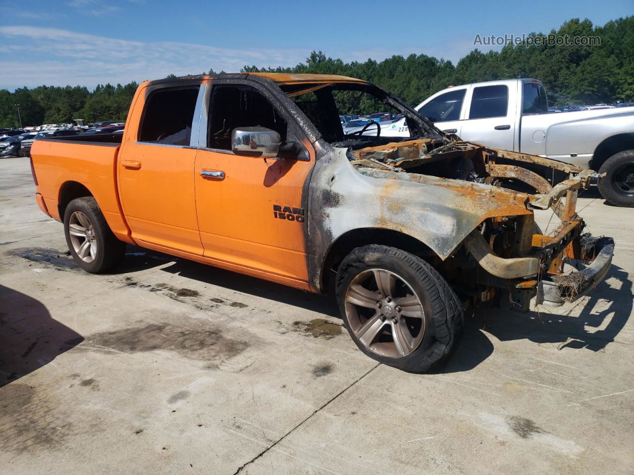 2015 Ram 1500 Sport Orange vin: 1C6RR6MTXFS701332