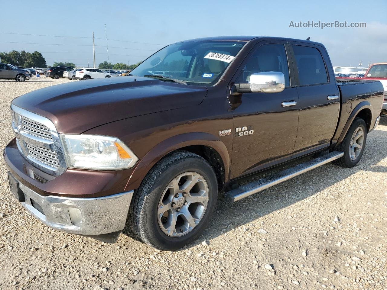 2014 Ram 1500 Laramie Brown vin: 1C6RR6NT5ES259430