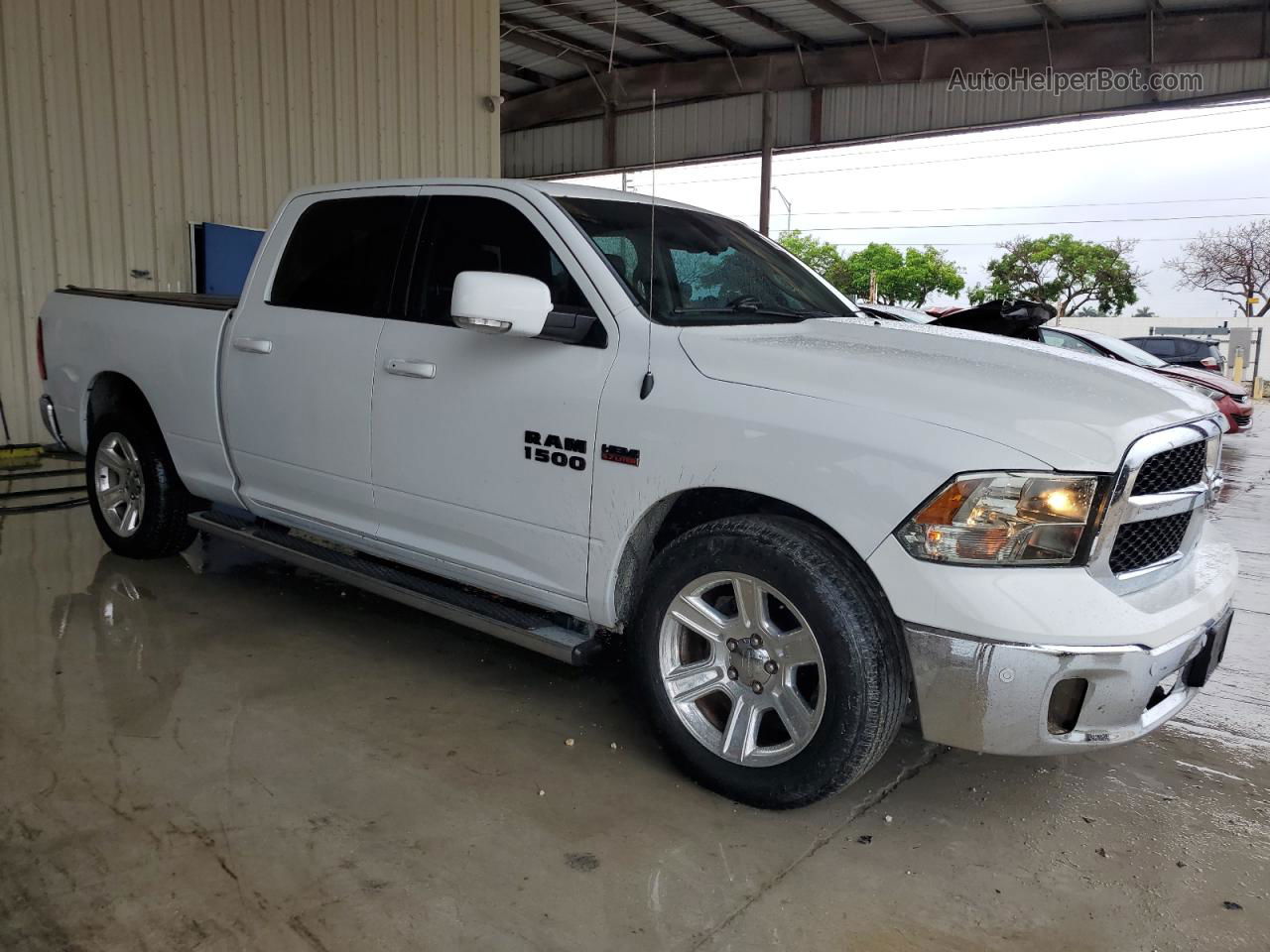 2014 Ram 1500 Sport White vin: 1C6RR6UT0ES307210