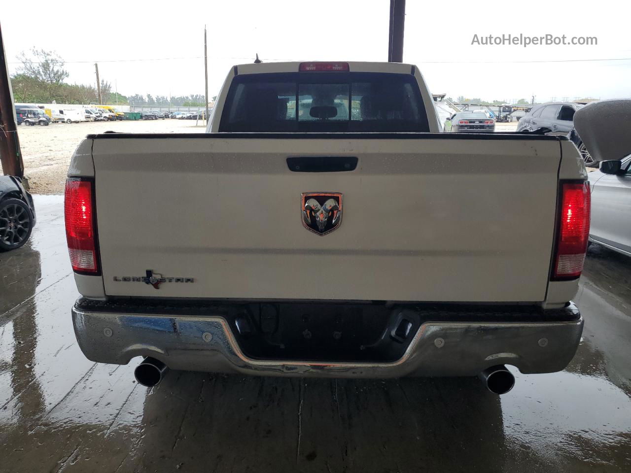 2014 Ram 1500 Sport White vin: 1C6RR6UT0ES307210