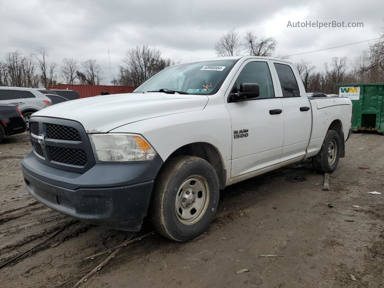 2014 Ram 1500 St White vin: 1C6RR7FG0ES131698