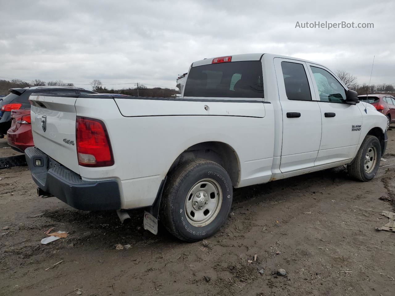 2014 Ram 1500 St White vin: 1C6RR7FG0ES131698