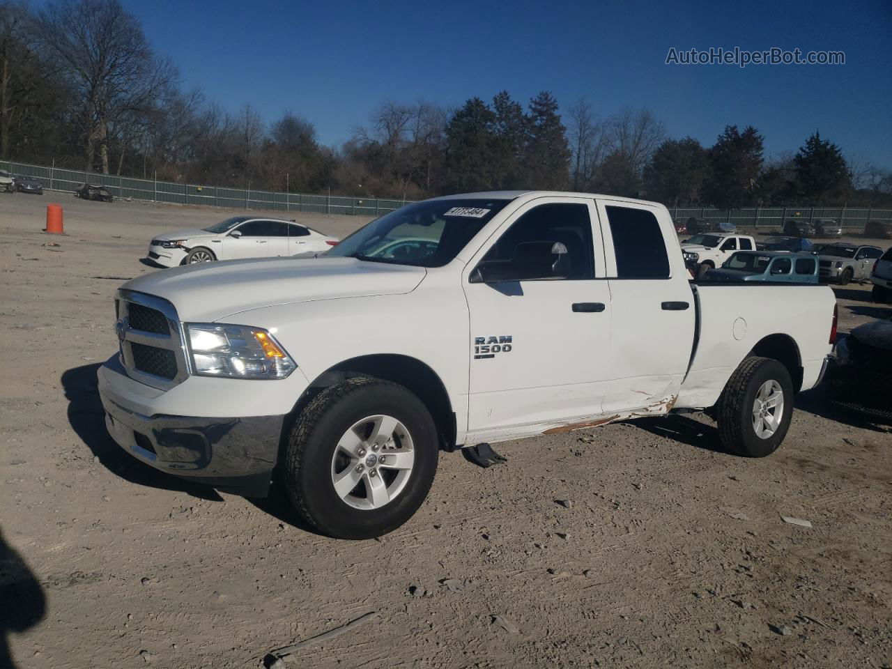 2022 Ram 1500 Classic Tradesman White vin: 1C6RR7FG2NS193166