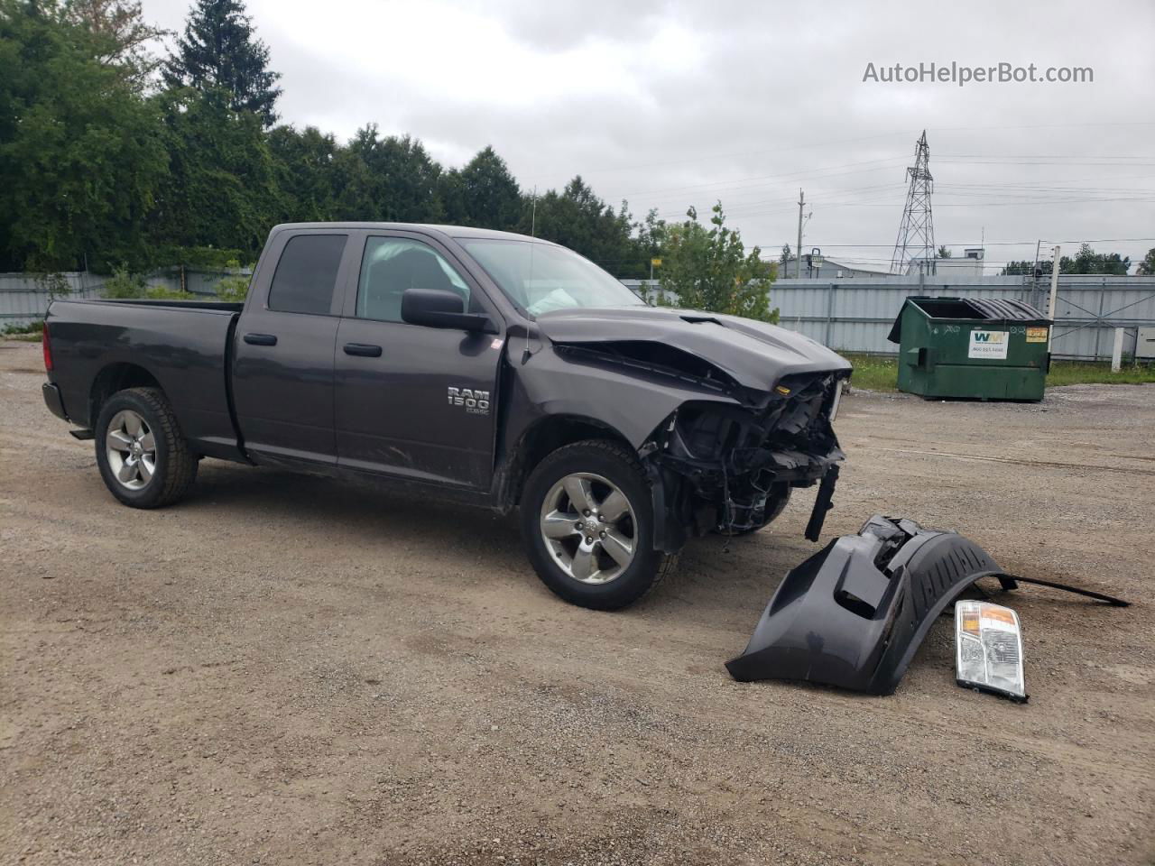 2019 Ram 1500 Classic Tradesman Gray vin: 1C6RR7FG4KS635599