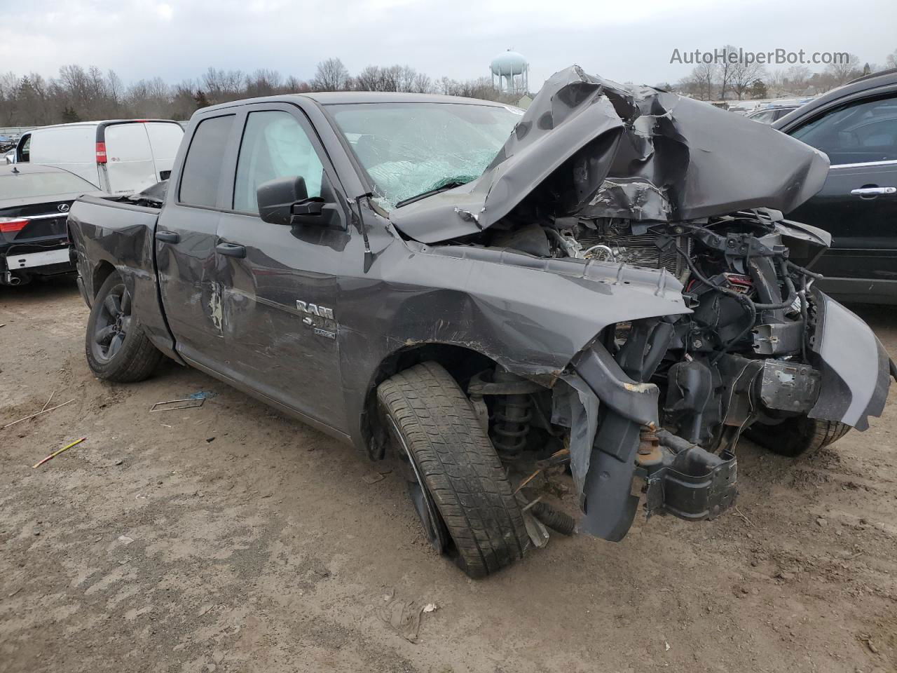 2019 Ram 1500 Classic Tradesman Черный vin: 1C6RR7FG9KS632522