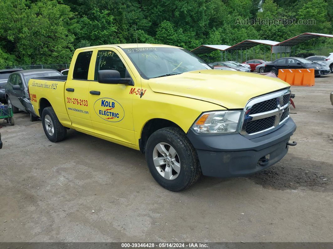 2014 Ram 1500 Tradesman Yellow vin: 1C6RR7FGXES351169