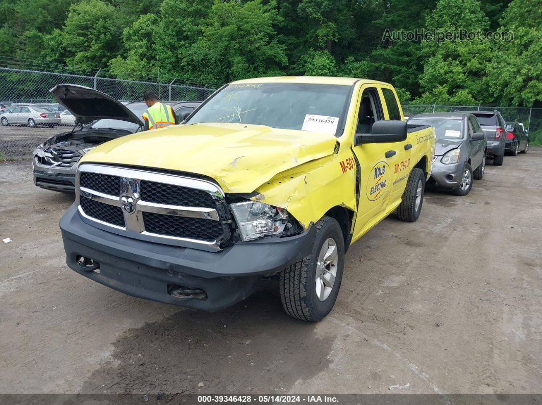 2014 Ram 1500 Tradesman Yellow vin: 1C6RR7FGXES351169