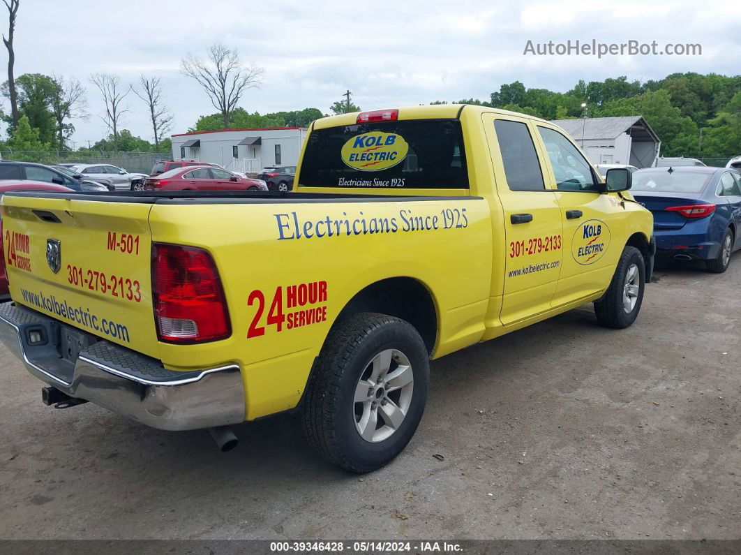 2014 Ram 1500 Tradesman Yellow vin: 1C6RR7FGXES351169