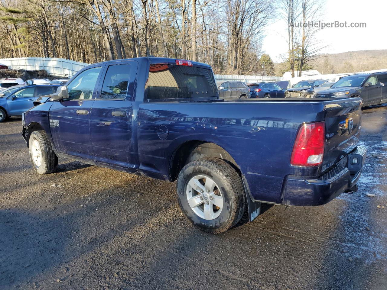 2019 Ram 1500 Classic Tradesman Синий vin: 1C6RR7FGXKS503771