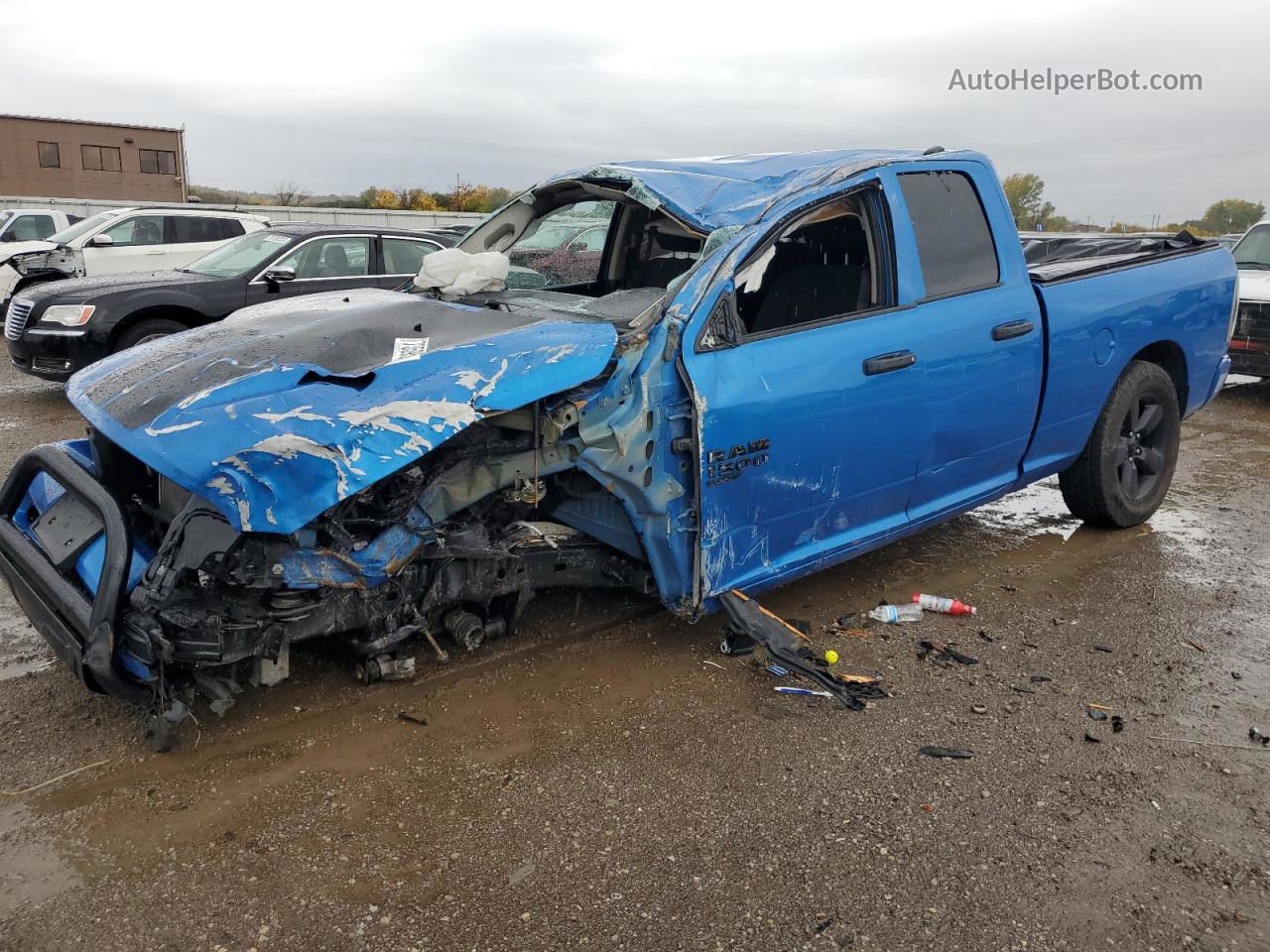 2019 Ram 1500 Classic Tradesman Blue vin: 1C6RR7FT1KS639140