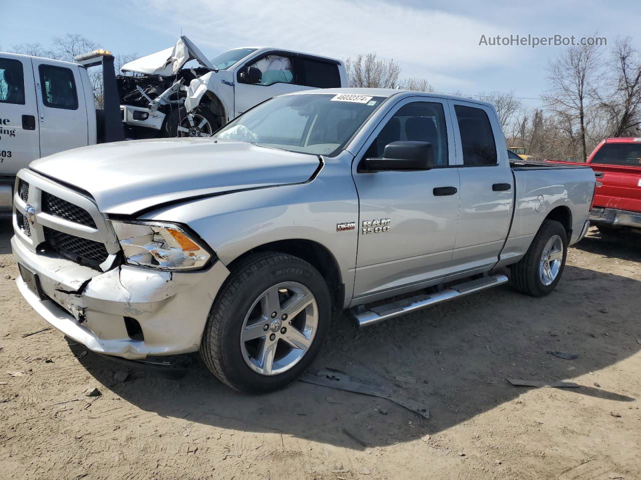 2014 Ram 1500 St Серебряный vin: 1C6RR7FT3ES343010