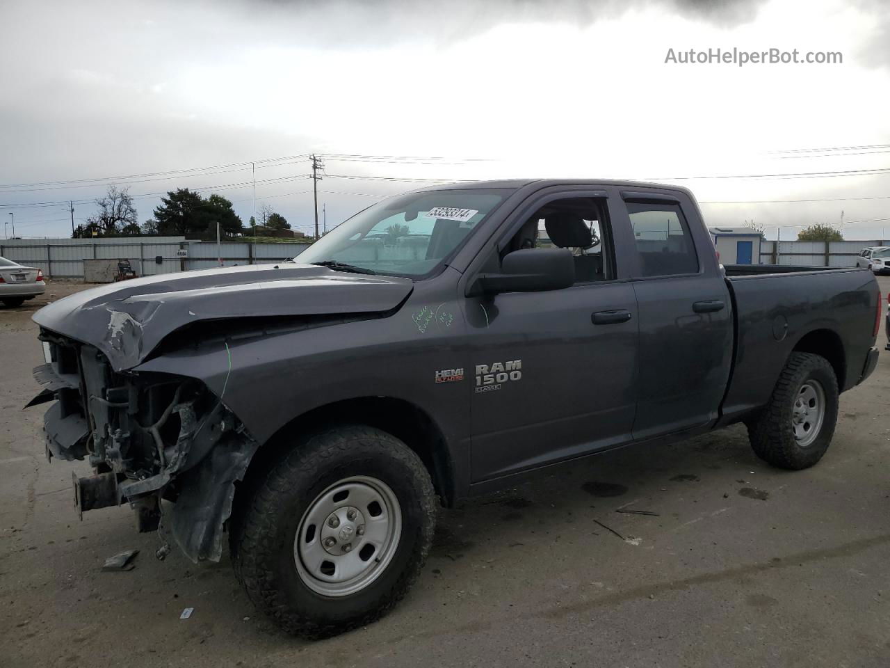 2019 Ram 1500 Classic Tradesman Gray vin: 1C6RR7FT4KS743296