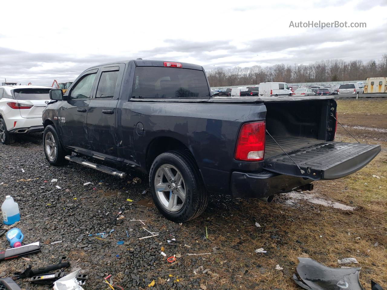 2014 Ram 1500 St Черный vin: 1C6RR7FT5ES410612