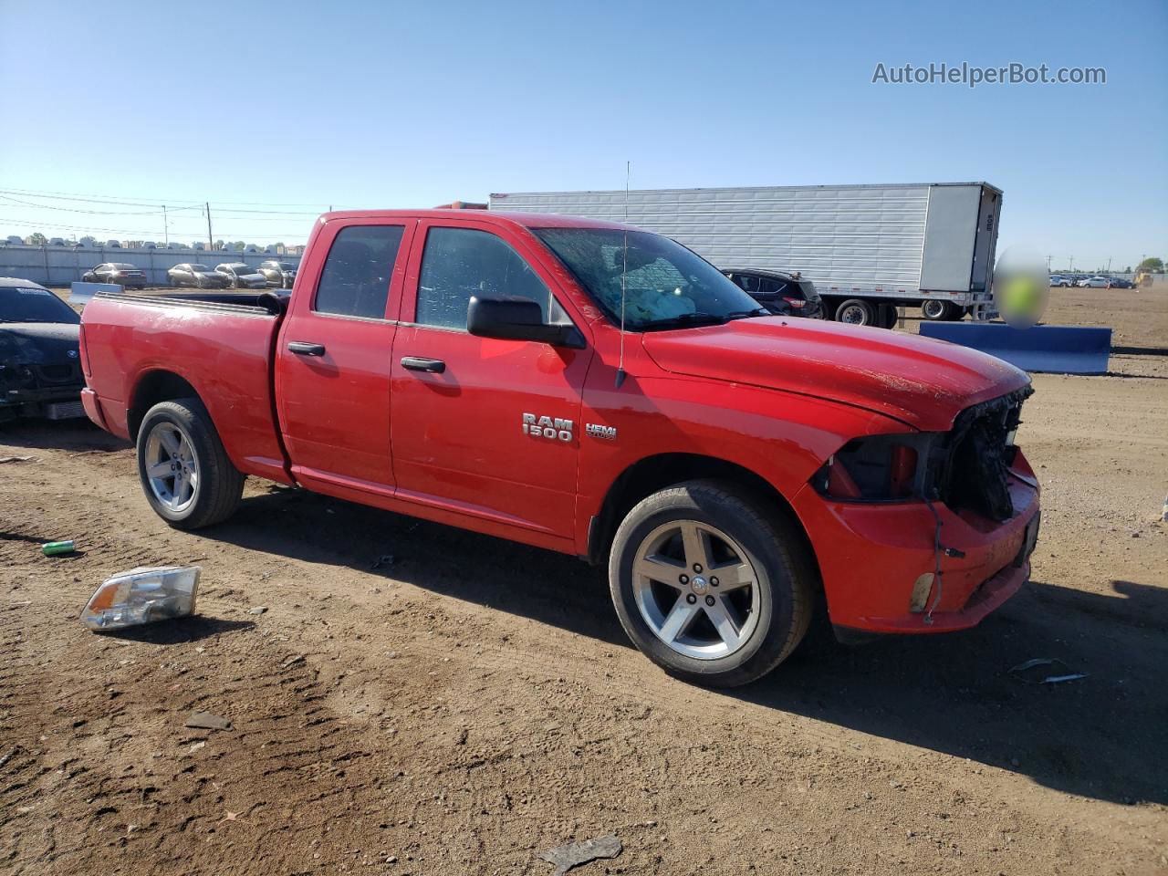 2015 Ram 1500 St Красный vin: 1C6RR7FT5FS587498