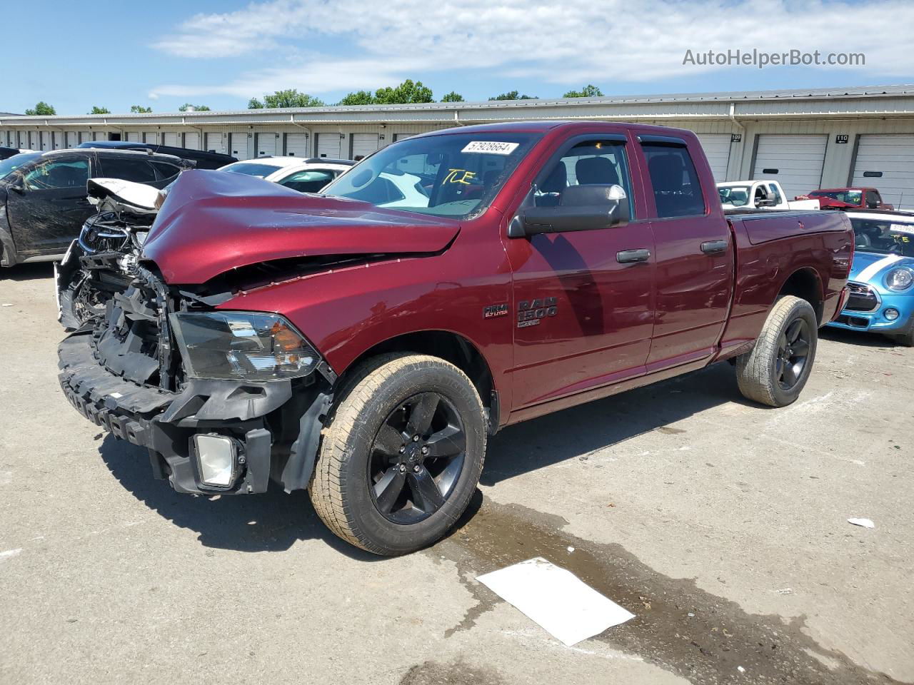 2019 Ram 1500 Classic Tradesman Красный vin: 1C6RR7FT5KS542541