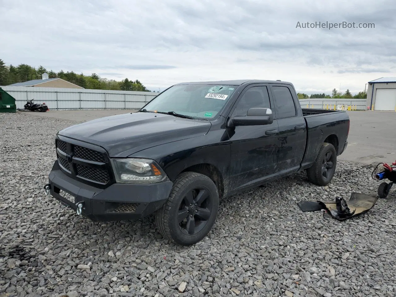 2014 Ram 1500 St Черный vin: 1C6RR7FT6ES266083