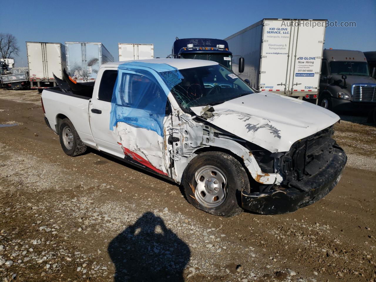 2022 Ram 1500 Classic Tradesman White vin: 1C6RR7FT6NS156215