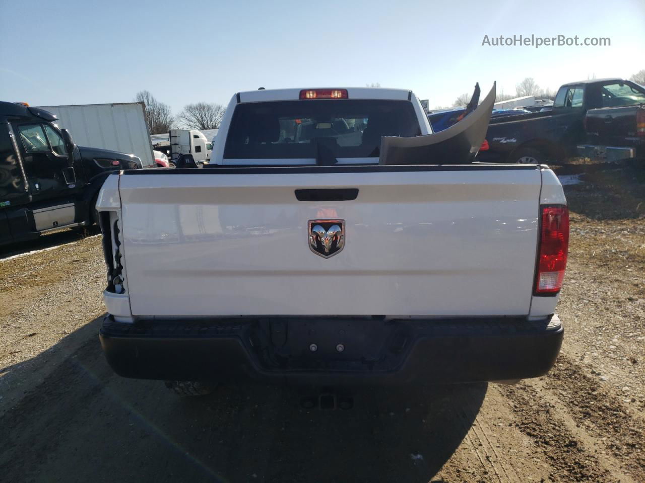 2022 Ram 1500 Classic Tradesman White vin: 1C6RR7FT6NS156215