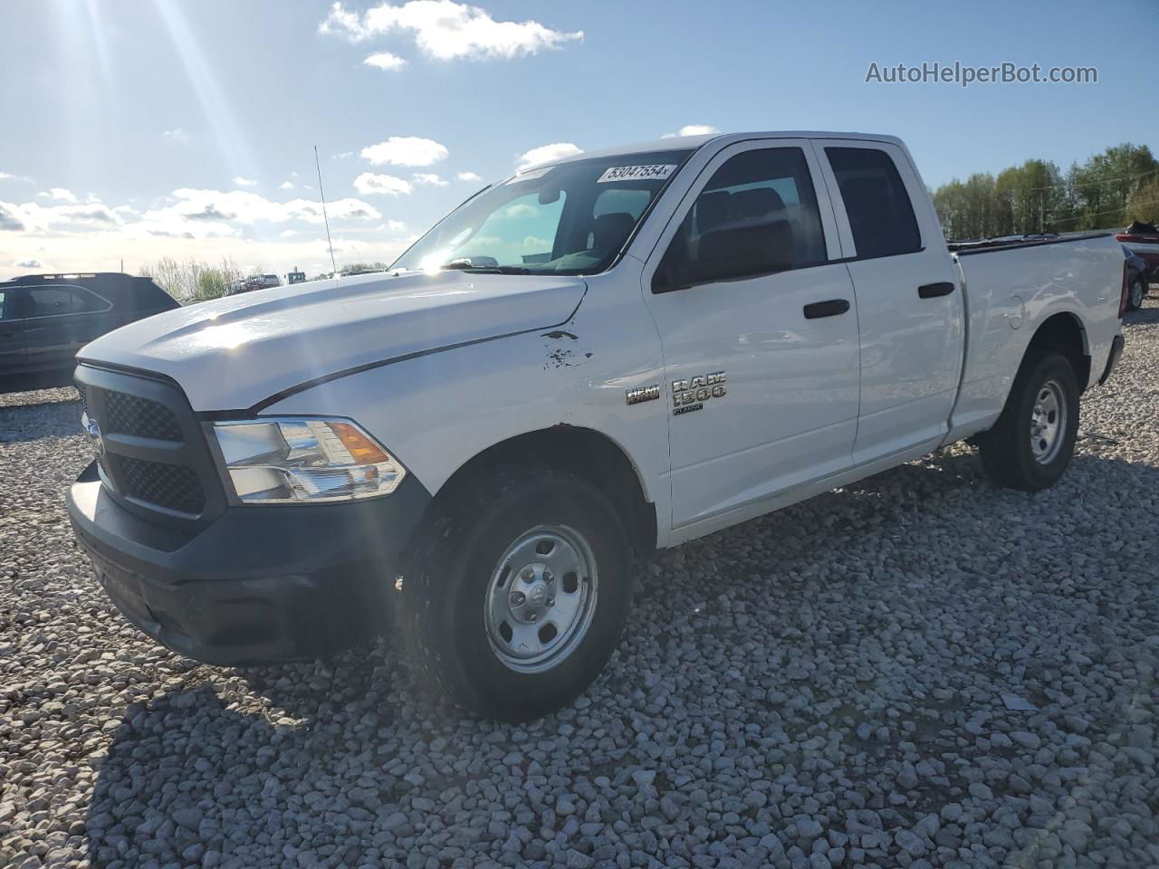 2019 Ram 1500 Classic Tradesman White vin: 1C6RR7FT7KS606675