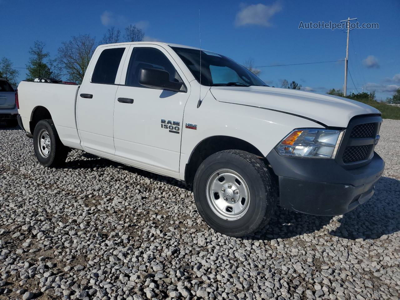 2019 Ram 1500 Classic Tradesman White vin: 1C6RR7FT7KS606675