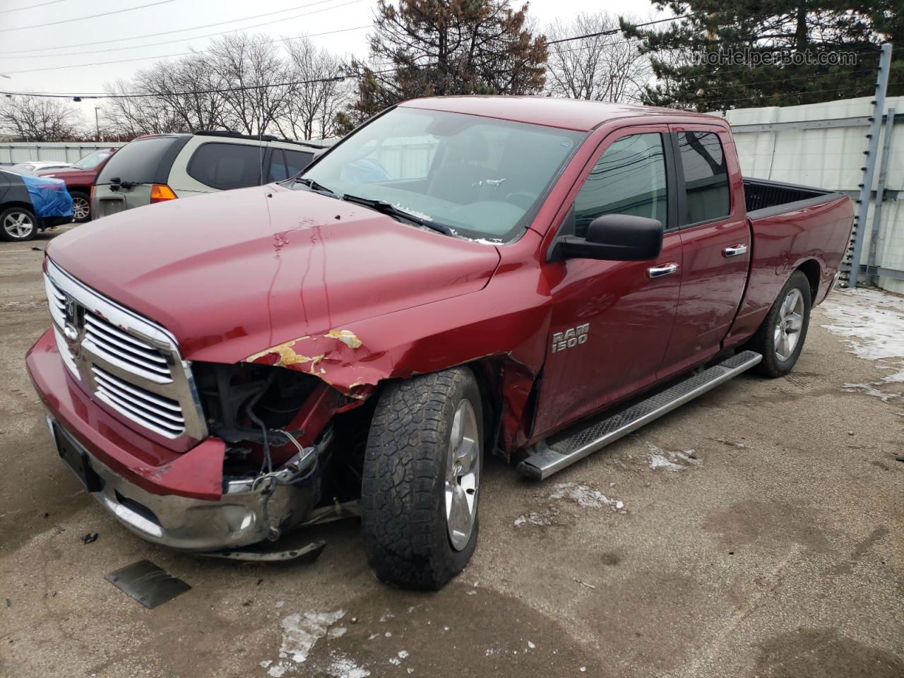 2015 Ram 1500 Slt Red vin: 1C6RR7GG2FS530872