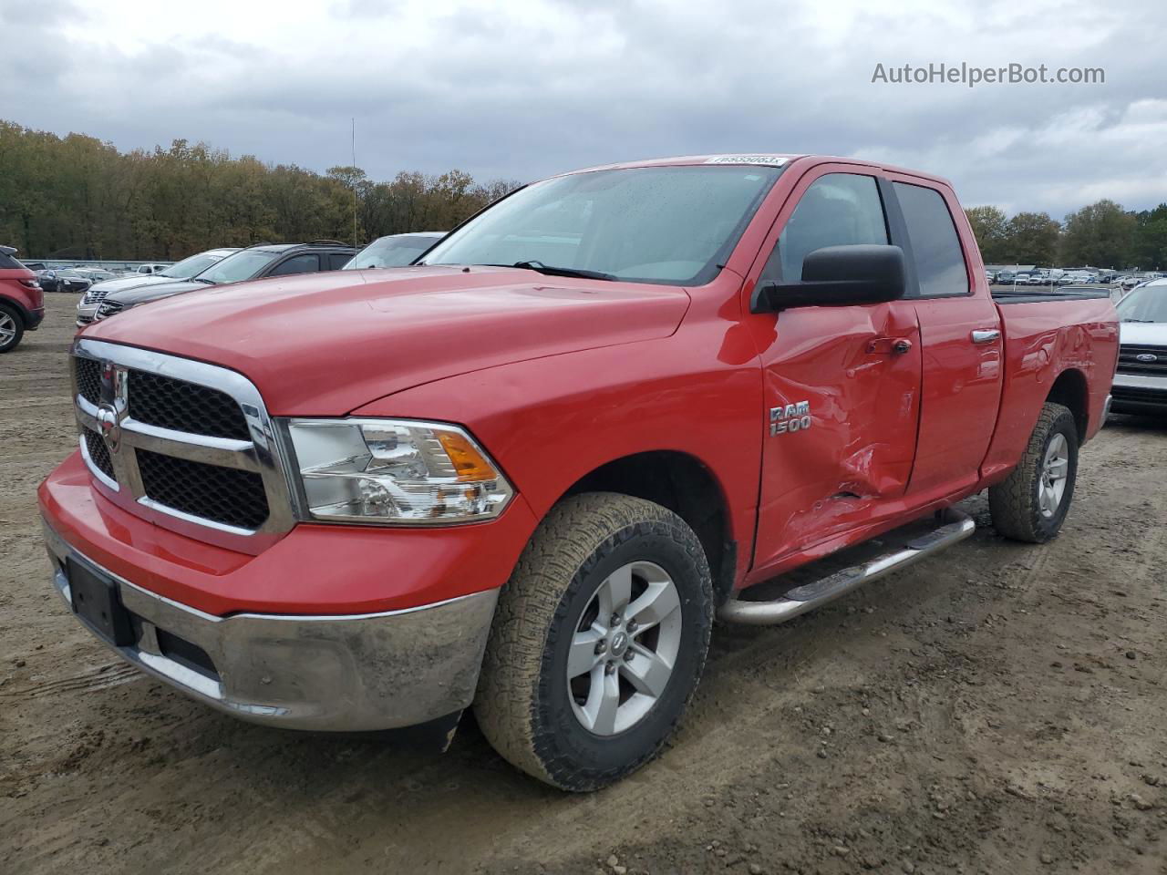 2014 Ram 1500 Slt Red vin: 1C6RR7GG4ES121013