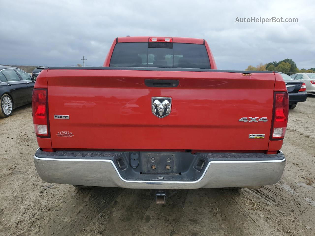 2014 Ram 1500 Slt Red vin: 1C6RR7GG4ES121013