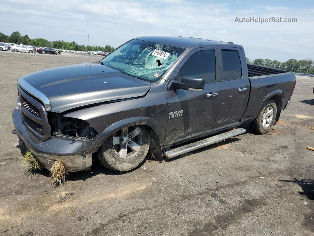 2014 Ram 1500 Slt Gray vin: 1C6RR7GG5ES305716