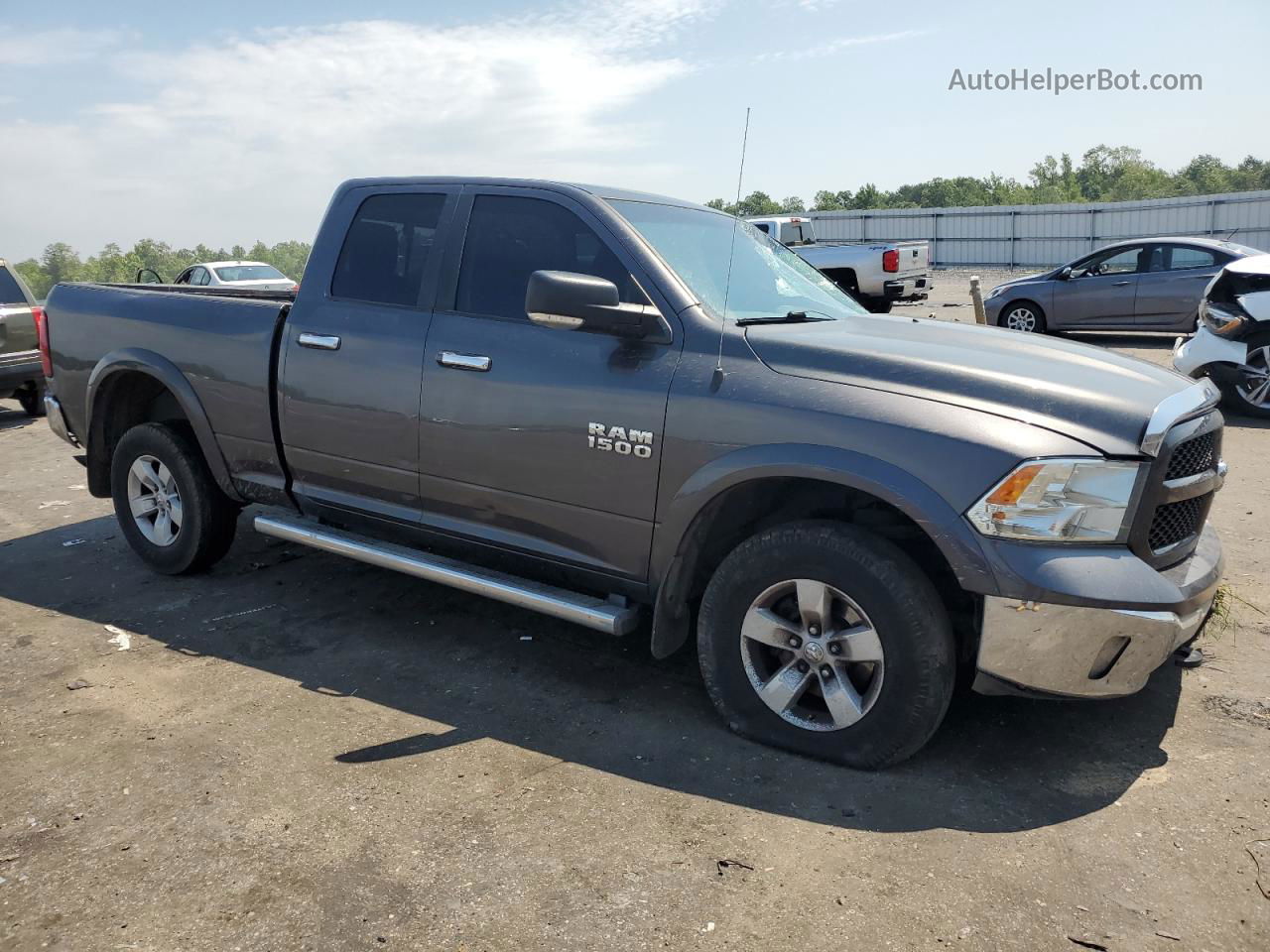 2014 Ram 1500 Slt Gray vin: 1C6RR7GG5ES305716