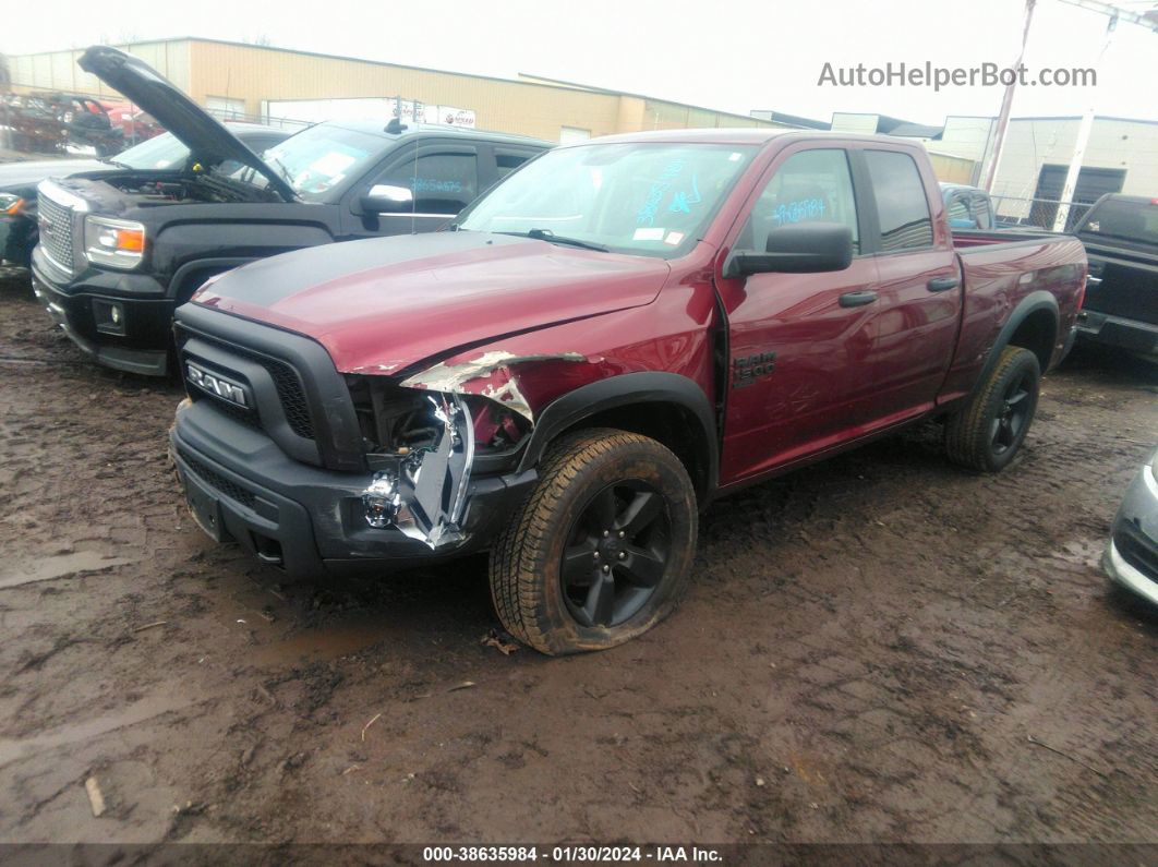 2020 Ram 1500 Classic Warlock Quad Cab 4x4 6'4 Box Maroon vin: 1C6RR7GG5LS120529