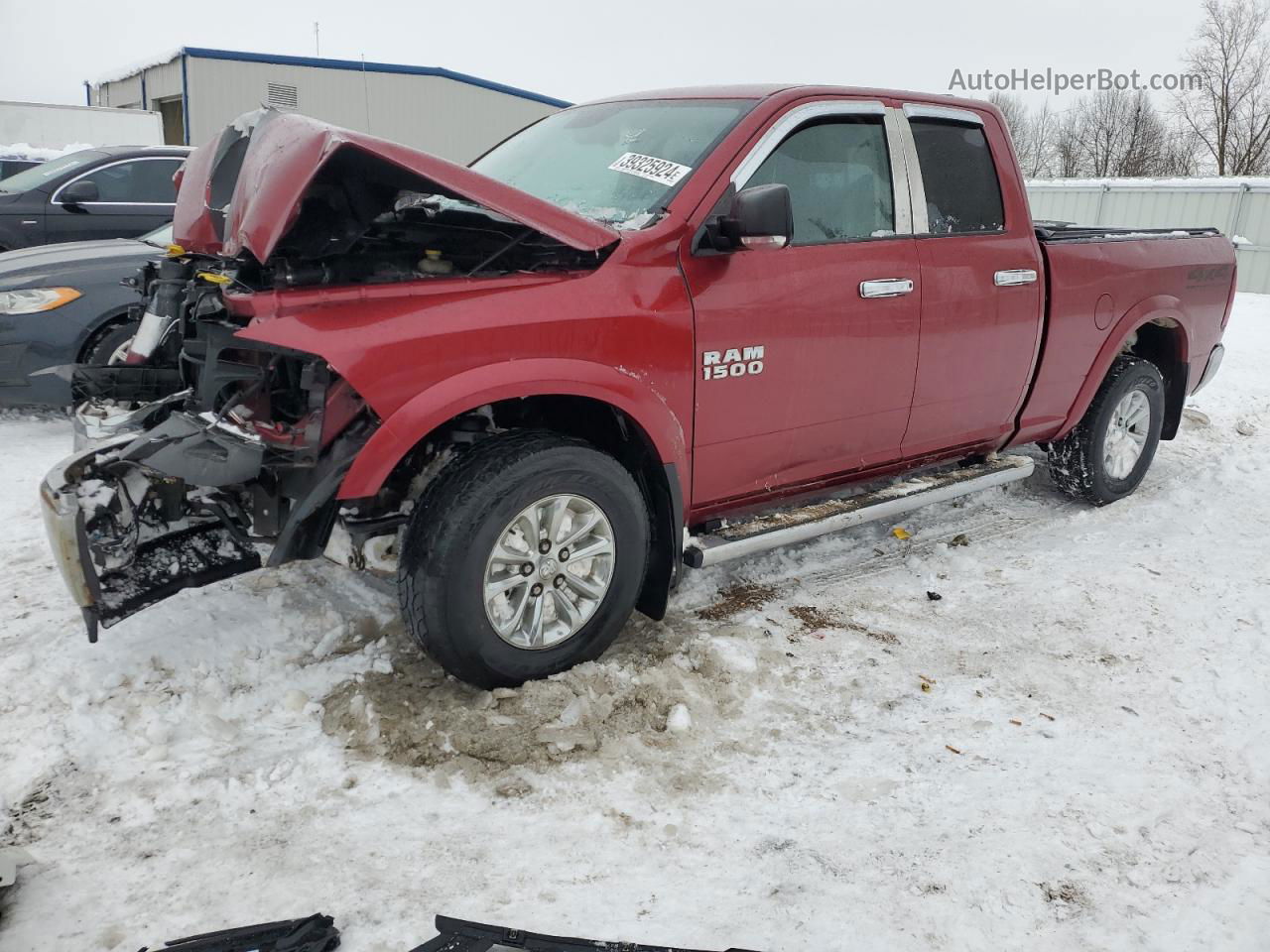 2015 Ram 1500 Slt Бордовый vin: 1C6RR7GG7FS579307